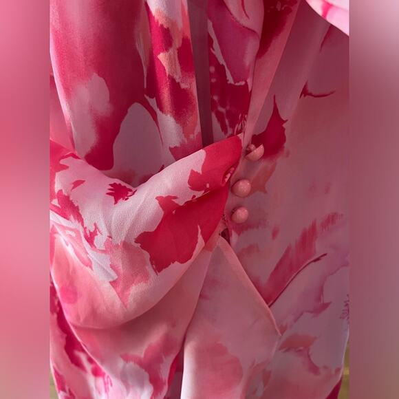 Jessica London Floral Coquette Boho Ruffled Midi Dress 26W Feminine Fairy Whimsy - Picture 7 of 8